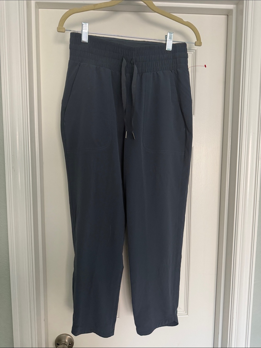 SPANX Women's Navy Drawstring Jogger Sweatpants